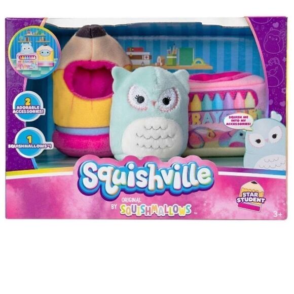 Squishville Star Student by Original Squishmallows Boxed Set - Picture 1 of 8